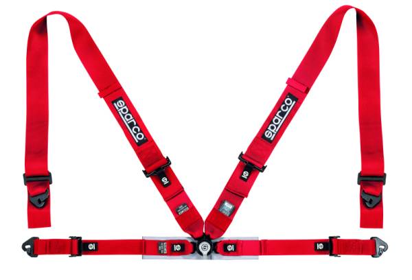 SPARCO - Sparco Belt 4Pt 3in/2in Competition Harness - Red - 04716M1RS