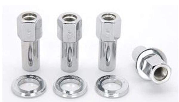 Weld - Weld Open End Lug Nuts w/ Centered Washers 1/2in. RH - 4pk. - 601-1426