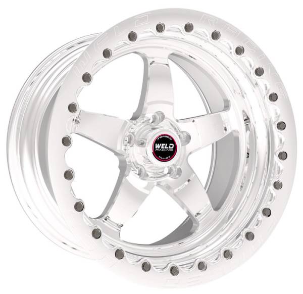 Weld - Weld S71 17x10.5 / 5x4.5 BP / 7.9in. BS Polished Wheel (Low Pad) - Polished Single Beadlock MT - 71LP7105A80G