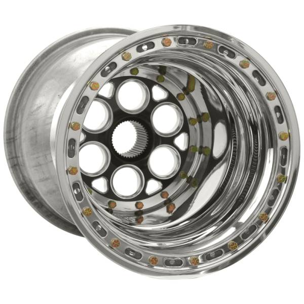 Weld - Weld Magnum Sprint 15x15 / 42-Spline / 6in. BS Black Wheel - Beadlock / No Cover - 735B-51526