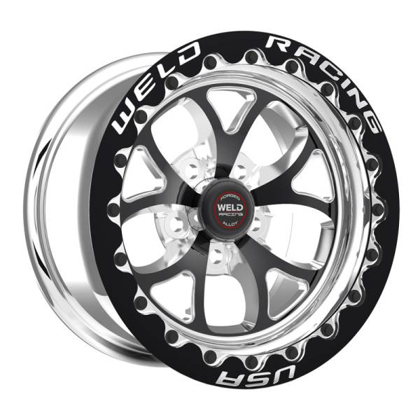 Weld - Weld S76 17x10 / 5x115mm BP / 6.7in. BS Black Wheel (High Pad) - Black Single Beadlock MT - 76HB7100W67F
