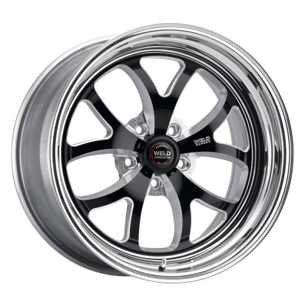 Weld - Weld S76 17x11 / 5x115mm BP / 5.8in. BS Black Wheel (Medium Pad) - Non-Beadlock - 76MB7110W58A