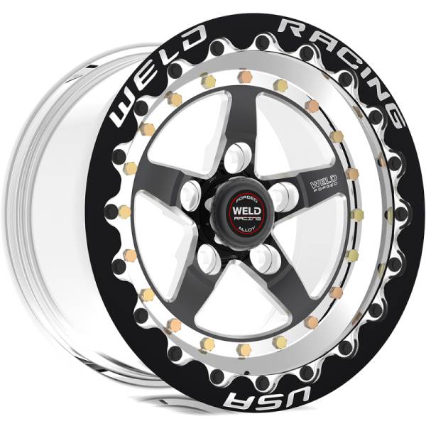 Weld - Weld Weldstar 15x10 / 5x120 BP / 7.5in. BS Black Wheel - Black Single Beadlock MT - 791B510264F
