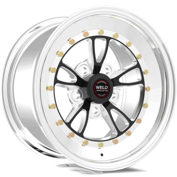Weld - Weld Full Throttle 15x8 / 5x4.5 BP / 3.5in. BS Black Wheel - Polished Non Beadlock - 793B-58206