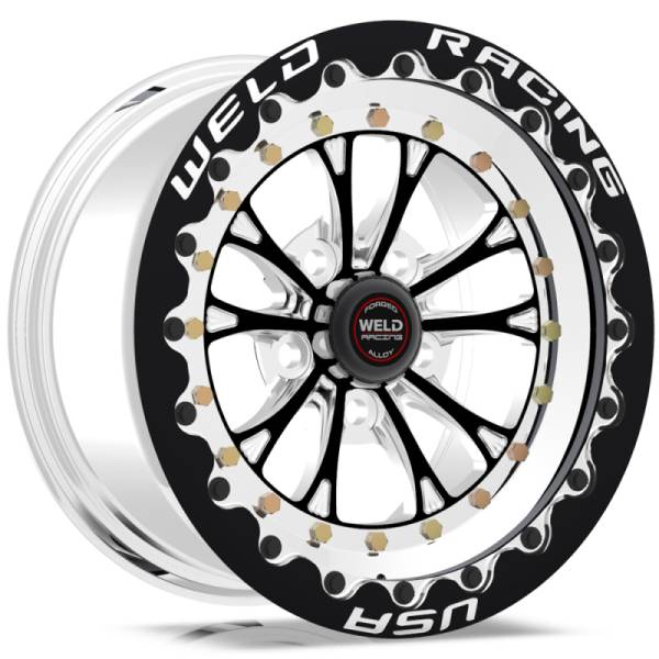 Weld - Weld Vitesse 15x10 / 5x115mm BP / 6.5in. BS Black Wheel - Black Single Beadlock MT - 794B510242F