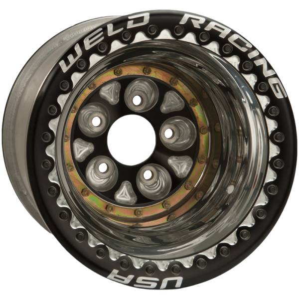 Weld - Weld Magnum Pro 16x16 / 5x5 BP / 4in. BS Black/Polished Wheel - Ultralite Black Double Beadlock - 87B-616418UB