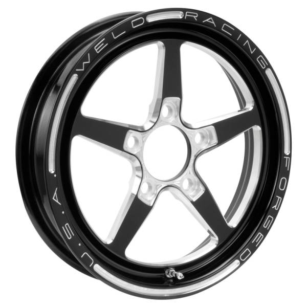 Weld - Weld Alumastar 1-Piece 15x3.5 / 5x4.5 BP / 1.75in. BS Black Wheel - Non-Beadlock - 88B-15204