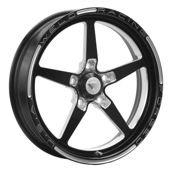 Weld - Weld Alumastar 1-Piece 17x4.5 / 5x4.5 BP / 2.25in. BS Black Wheel - Non-Beadlock - 88B-1704204