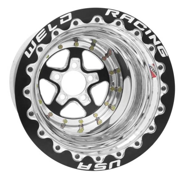 Weld - Weld Alumastar 2.0 15x10 / 5x4.5 BP / 3in. BS Black Wheel - Black Single Bead Lock MT - 88B510206F