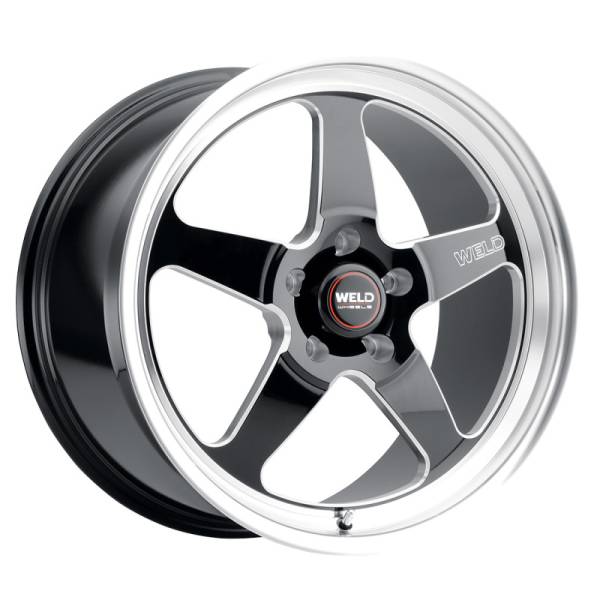 Weld - Weld S104 17X11 Ventura 5X127 ET-44 BS4.25 Gloss Black MIL Dia 78.1 - S10471173425