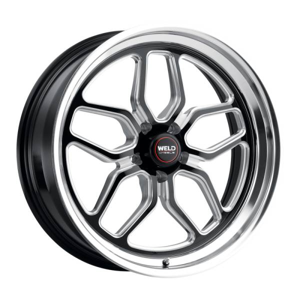 Weld - Weld S107 22X10.5 Laguna 5X120.7 ET13 BS6.25 Gloss Black MIL Dia 78.1 - S10720563625
