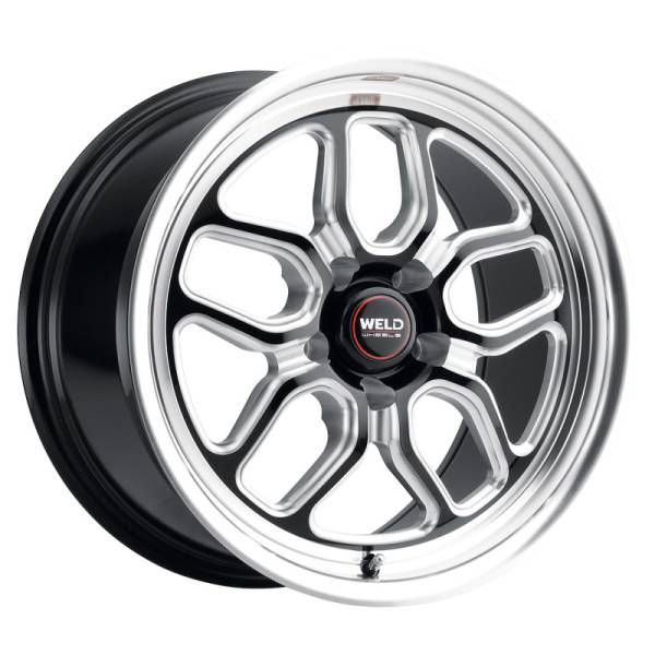 Weld - Weld S107 17X8 Laguna 5X114.3 ET00 BS4.50 Gloss Black MIL Dia 78.1 - S10778067450