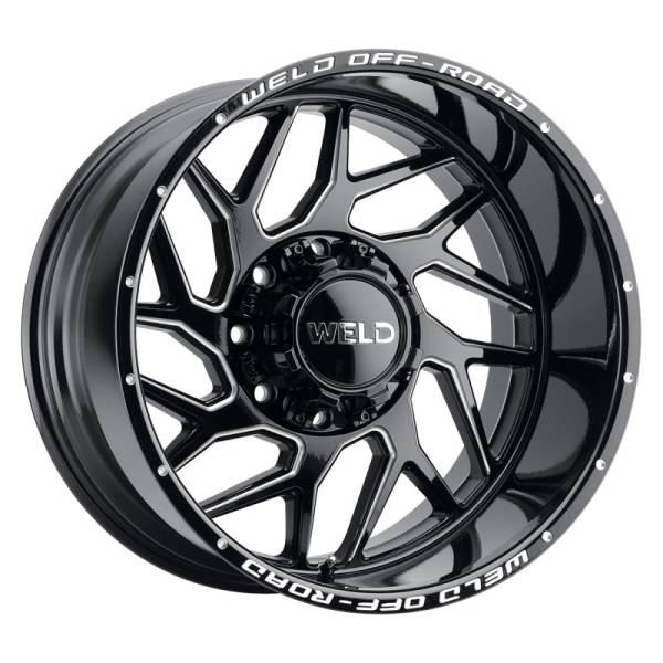 Weld - Weld Off-Road W117 20X9 Fulcrum 8X180 ET20 BS5.75 Gloss Black MIL 124.3 - W11709018575