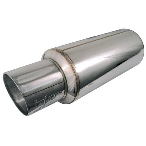 Injen - Injen 2 3/8 Universal Muffler w/Stainless Steel resonated rolled tip (Injen embossed logo) - SES225C