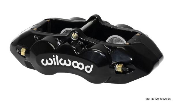 Wilwood - Wilwood Caliper-D8-4 Rear Black 1.38in Pistons 1.25in Disc - 120-10526-BK