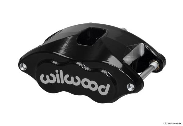 Wilwood - Wilwood Caliper-D52-Black Pwdr 2.00/2.00in Pistons 1.28in Disc - 120-10936-BK