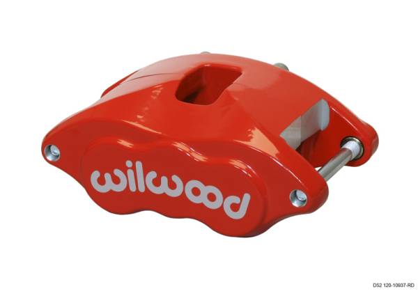 Wilwood - Wilwood Caliper-D52-Red 2.00/2.00in Pistons 1.04in Disc - 120-10937-RD