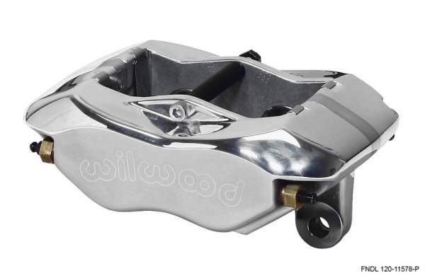 Wilwood - Wilwood Caliper-Forged Narrow Dynalite 3.50in Mount Polished 1.12in Pistons .81in Disc - 120-11578-P