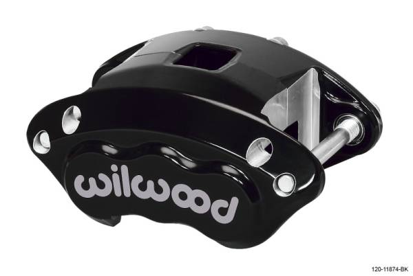 Wilwood - Wilwood Caliper-D154-Black 1.12/1.12in Pistons 1.04in Disc - 120-11874-BK