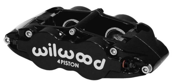 Wilwood - Wilwood Caliper-Narrow Superlite 4R - Black 1.12/1.12in Pistons 0.81in Disc - 120-11876-BK