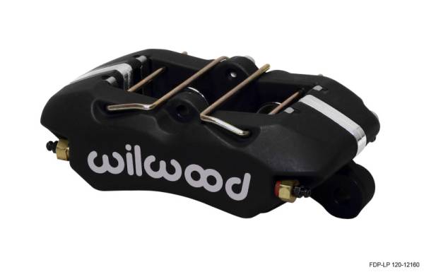 Wilwood - Wilwood Caliper-Dynapro Low-Profile 5.25in Mount - Blk Ano 1.12in Pistons .81in Disc - 120-12160