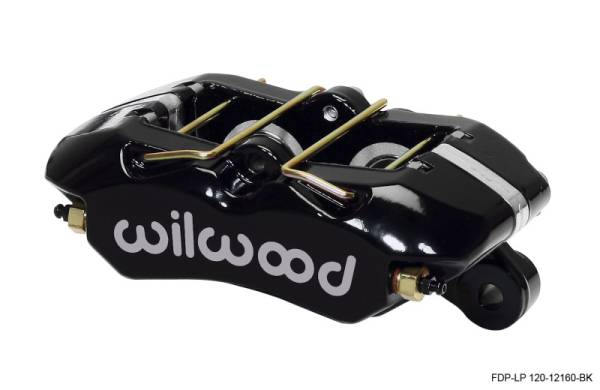 Wilwood - Wilwood Caliper-Dynapro Low-Profile 5.25in Mount - Blk Pwd 1.12in Pistons .81in Disc - 120-12160-BK