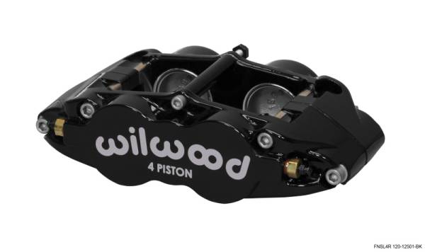 Wilwood - Wilwood Caliper-Narrow Superlite 4R - Black 1.75/1.75in Pistons 1.25in Disc - 120-12501-BK
