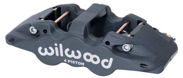 Wilwood - Wilwood Caliper-Aero4-R/H - Black Anodize 1.88/1.62in Pistons 1.25in Disc - 120-13287
