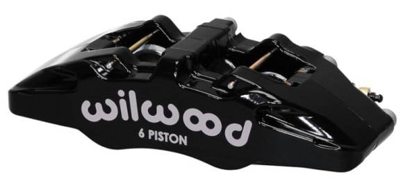 Wilwood - Wilwood Caliper-Forged Dynapro 6 5.25in Mount-Red-R/H 1.62/1.38in/1.38in Pistons .81in Disc - 120-13428-RD