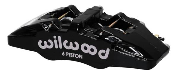 Wilwood - Wilwood Caliper-Forged Dynapro 6 5.25in Mount-L/H 1.62/1.38in/1.38in Pistons .81in Disc - 120-13429-BK