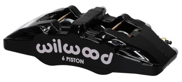 Wilwood - Wilwood Caliper-Forged Dynapro 6 5.25in Mount-L/H 1.62/1.12/1.12in Pistons 0.81in Disc - 120-13435-BK
