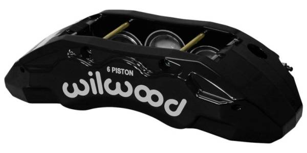 Wilwood - Wilwood Caliper-TX6R- L/H - Black 2.00/1.88/1.88in Pistons 1.50in Disc - 120-13814-BK