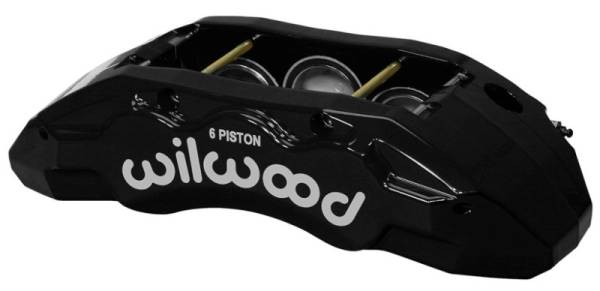 Wilwood - Wilwood Caliper-TX6R- L/H - Black 2.00/1.88/1.88in Pistons 1.38in Disc - 120-13816-BK