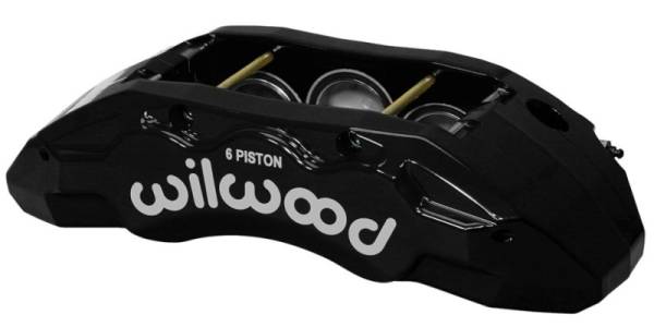 Wilwood - Wilwood Caliper-TX6R- L/H - Black 1.75/1.62/1.62in Pistons 1.38in Disc - 120-13818-BK