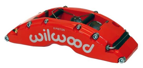 Wilwood - Wilwood Caliper-TC6R-Red 1.88/1.62/1.62in Pistons 1.38in Disc - 120-14319-RSR