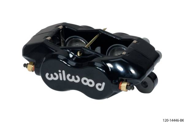 Wilwood - Wilwood Caliper-Forged DynaliteI w/Dust Seal-Black 1.38in Pistons .81in Disc - 120-14446-BK