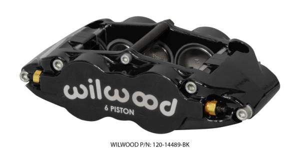 Wilwood - Wilwood Caliper Forged Narrow Superlite R/H FNSL6R-DS Dust Seal 1.62/1.12/1.12,1.25 Rotor - Black - 120-14489-BK