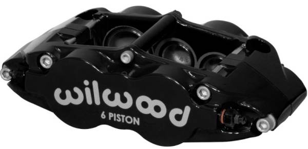 Wilwood - Wilwood Caliper-Forged Narrow Superlite 6R-L/H 1.75/1.25in/1.25in Pistons 1.25in Rotor - Black - 120-14551-BK