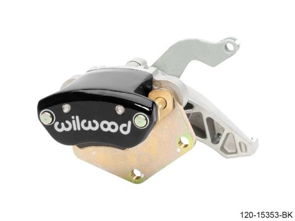 Wilwood - Wilwood Caliper-MC4 Mechanical Parking Brake-R/H - Black 2.00 MT 1.19in Piston .81in Disc - 120-15353-BK
