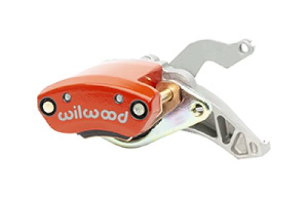 Wilwood - Wilwood Caliper - MC4 Mechanical Right Hand - Red 1.19in Piston 1.10in Rotor - Red - 120-15484-RD