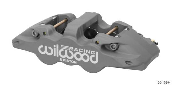 Wilwood - Wilwood Caliper-Aero6-L/H - Black Anodize (.80 Thk Pad) 1.75/1.38/1.38in Pistons .810in Disc - 120-15894