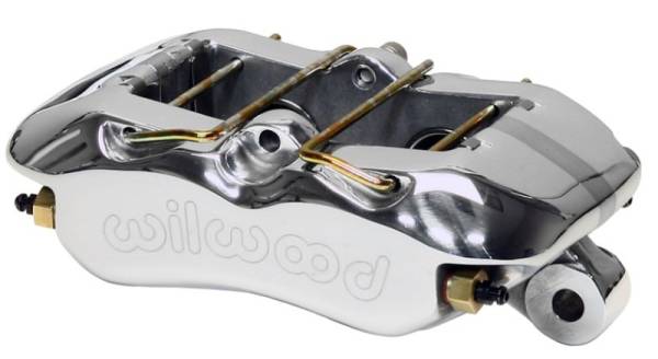 Wilwood - Wilwood Caliper-Forged Dynapro 4 5.25in Mount-Polish-Universal 1.38/1.38in Pistons .81in Disc - 120-16190-P