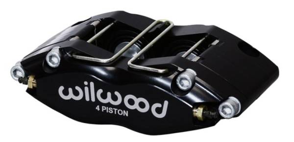 Wilwood - Wilwood Caliper-Dynapro Radial-Black Pwdr 1.25in Pistons 0.81in Disc - 120-7374-BK