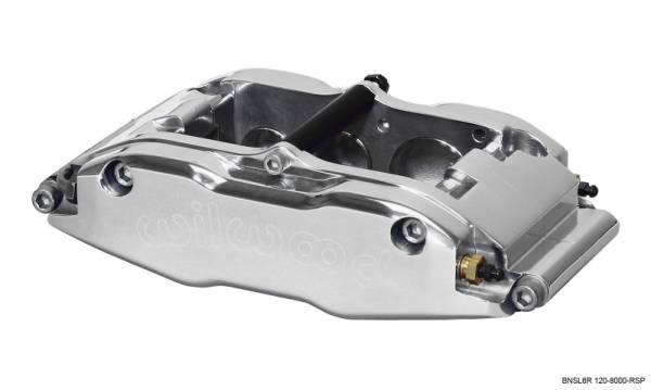 Wilwood - Wilwood Caliper-BNSL6R-RH-Polished 1.62/1.12/1.12in Pistons 1.25in Disc - 120-8000-RSP