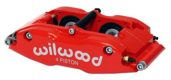 Wilwood - Wilwood Caliper-BNSL4R-Red 1.25in Pistons 1.10in Disc - 120-8062-LRD
