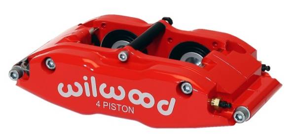 Wilwood - Wilwood Caliper-BNSL4R-Red 1.75in Pistons 1.10in Disc - 120-8070-LRD