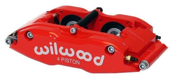 Wilwood - Wilwood Caliper-BNSL4R-Red 1.75in Pistons 1.25in Disc - 120-8071-RRD
