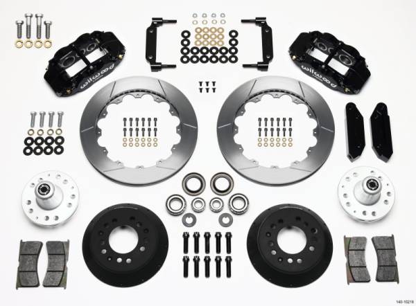 Wilwood - Wilwood Narrow Superlite 6R Front Hub Kit 12.88in 1968-1969 Mustang Disc Spindle - 140-10219
