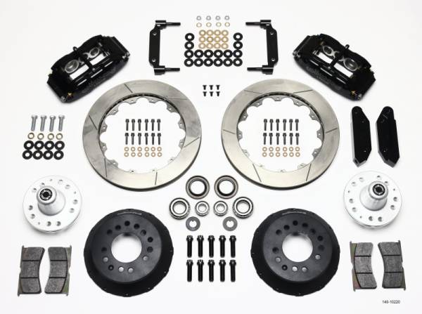 Wilwood - Wilwood Narrow Superlite 6R Front Hub Kit 12.88in 1970-1973 Mustang Disc Spindle - 140-10220