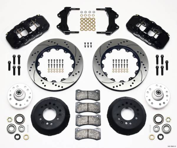 Wilwood - Wilwood AERO6 Front Hub Kit 14.00 Drilled WWE ProSpindle - 140-10641-D